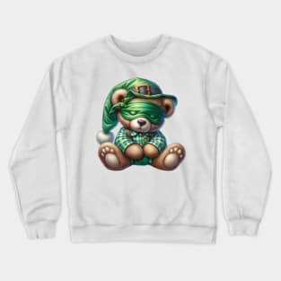 St Patricks Day Teddy Bear Crewneck Sweatshirt